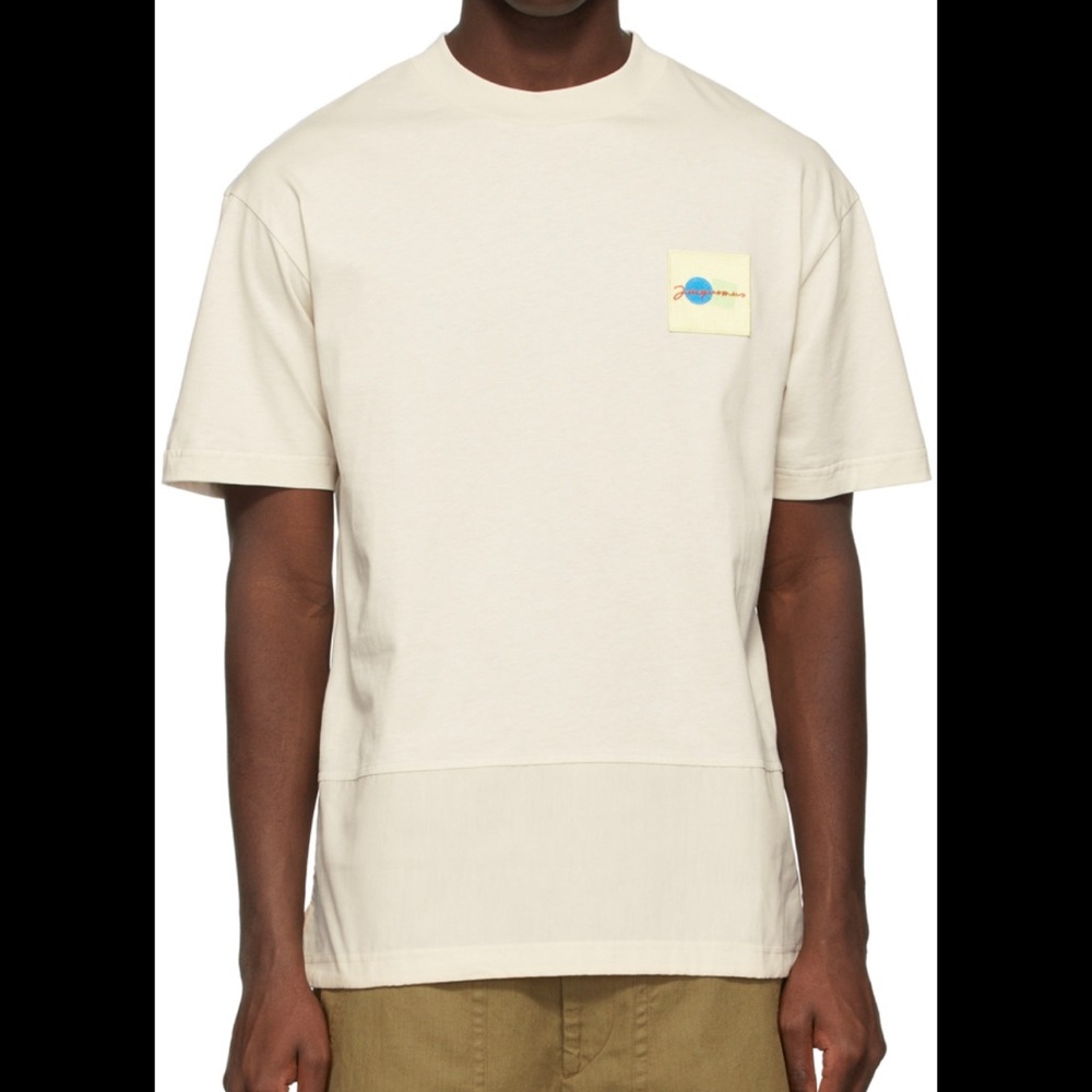 Jacquemus Cream Short Sleeve Tee